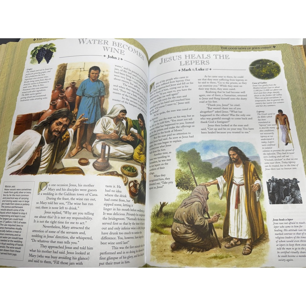 Bible Stories Over 200‎ Beautifully Illustrated Stories Martin Manser Hardcover - Picture 6 of 6